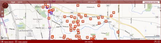 Map - 121113 - West Seneca Homes For Sale